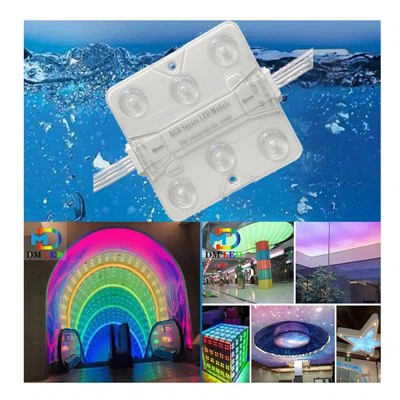 IP68 vedenpitävä nelikulmainen RGB LED-moduulivalo